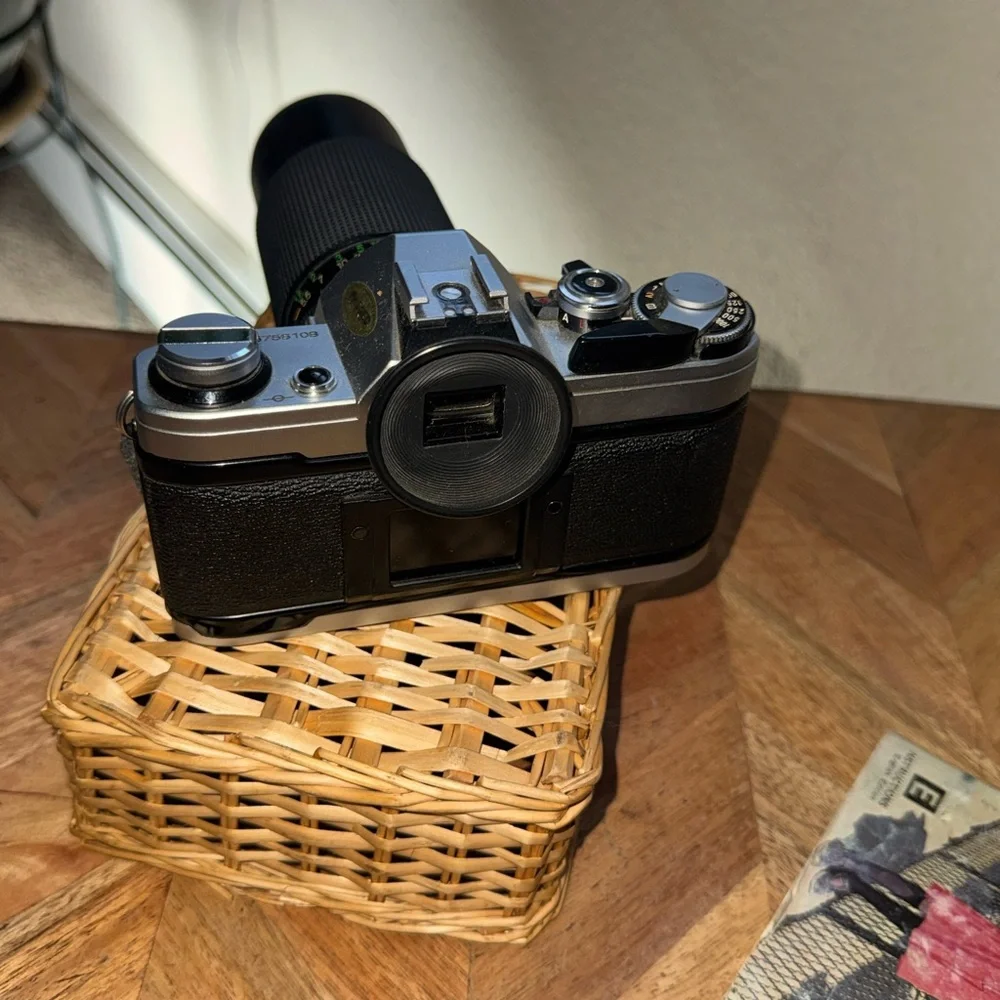 Canon AE-1 Black and Silver Film Camera